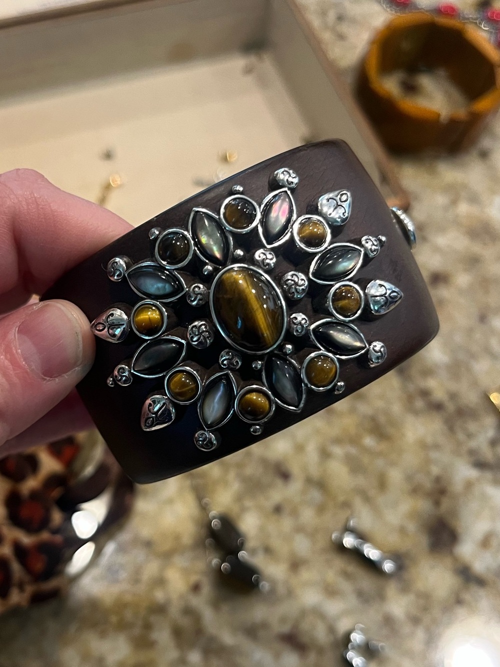Tiger’s Eye Bracelet and Two Pairs of Earrings